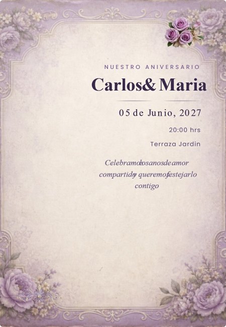 Aniversario Extra Minimal Chic