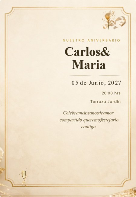 Aniversario Extra Floral Acuarela