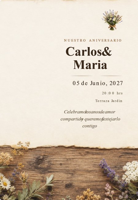 Aniversario Extra Elegancia Nupcial