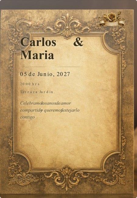 Aniversario Extra Petalos de Rosa