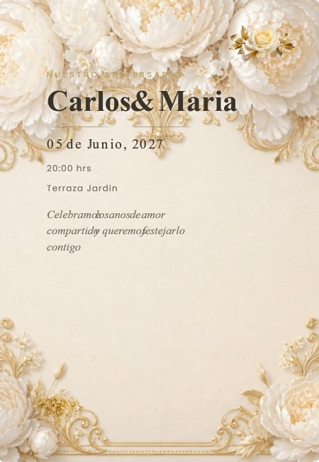 Aniversario Extra Ribete Artesanal