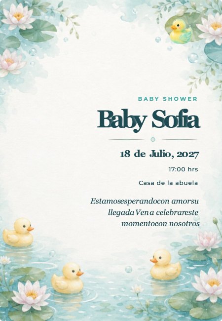Baby Shower Extra Minimal Chic