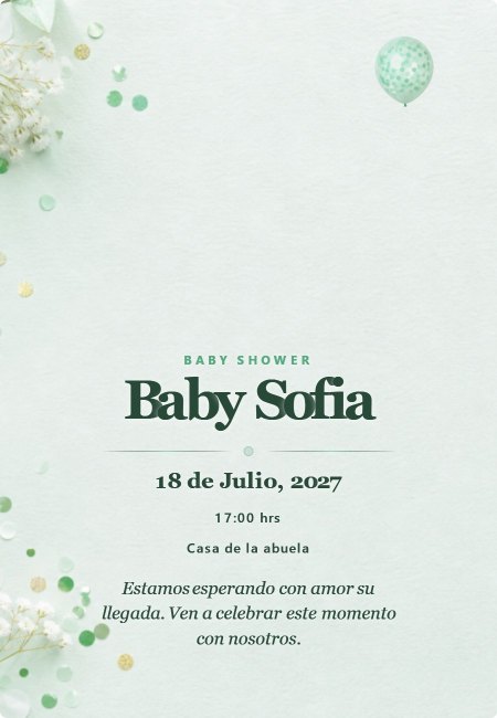 Baby Shower Extra Carrusel Elegante
