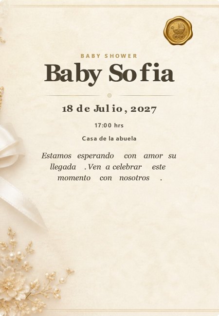 Baby Shower Extra Perla y Seda