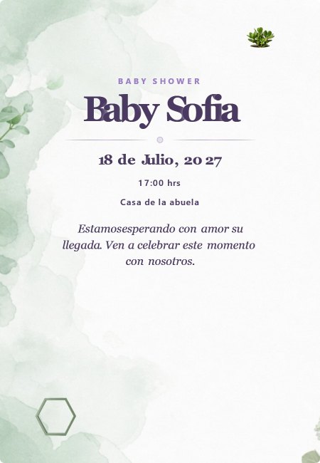 Baby Shower Extra Jardin Ingles