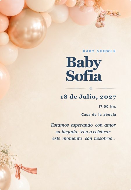 Baby Shower Extra Brisa Marina