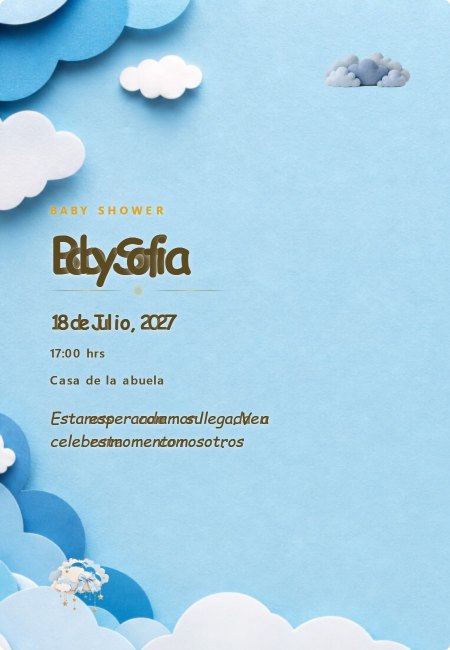 Baby Shower Extra Oro Blanco