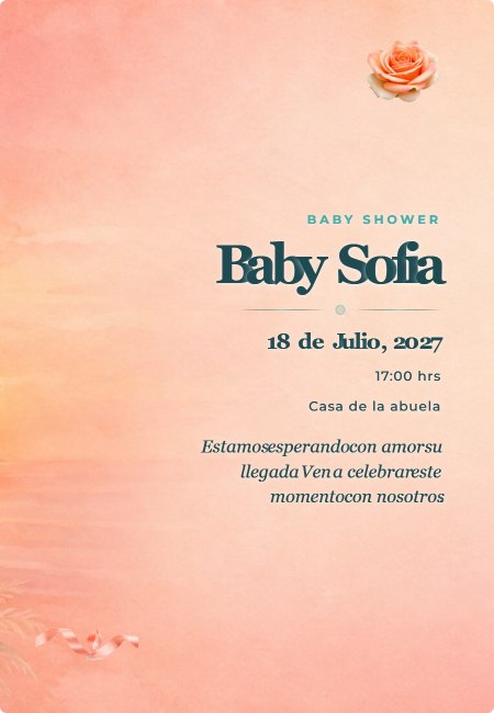 Baby Shower Extra Amor Romantico
