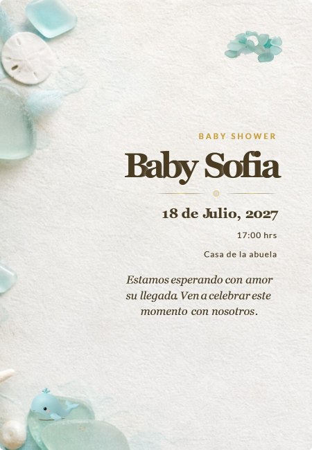 Baby Shower Extra Lienzo Premium