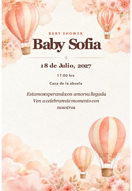 Baby Shower Extra Bosque Dulce
