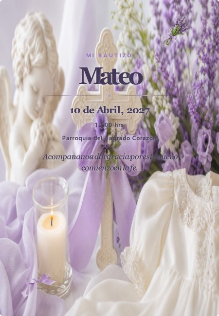 Bautizo Extra Boho Celeste