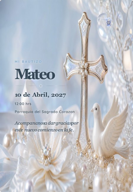 Bautizo Extra Ribete Artesanal