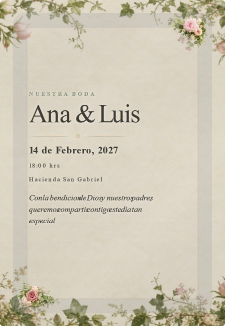 Boda Extra Jardin Ingles