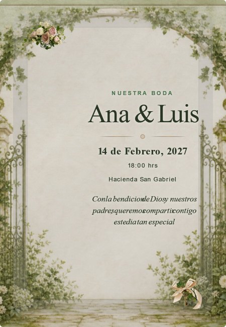 Boda Extra Oro Blanco
