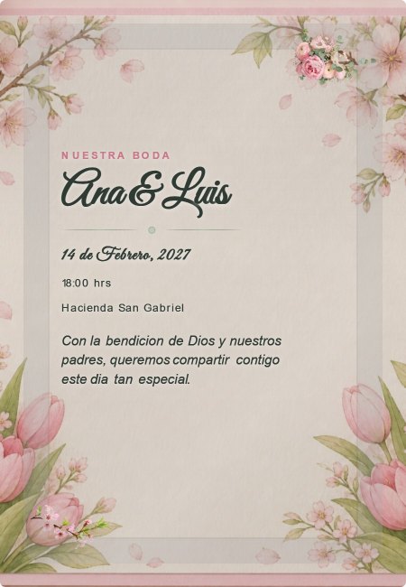 Boda Primavera