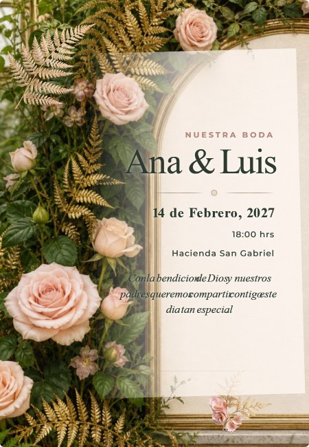 Boda 6 Rose Gold Blush