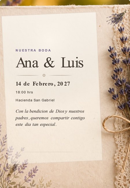 Boda 9 Rustico Elegante