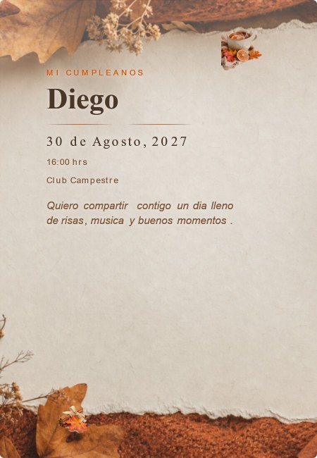Cumpleanos Extra Lienzo Premium