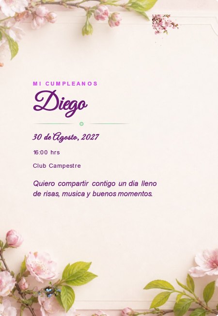 Cumpleanos Primavera