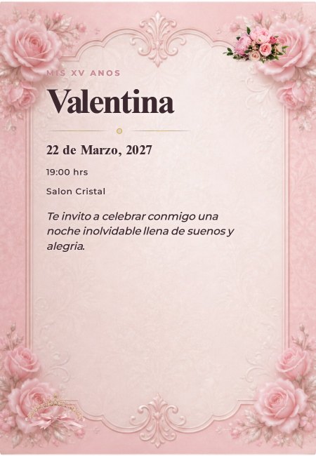 XV 1 Gala Rosa